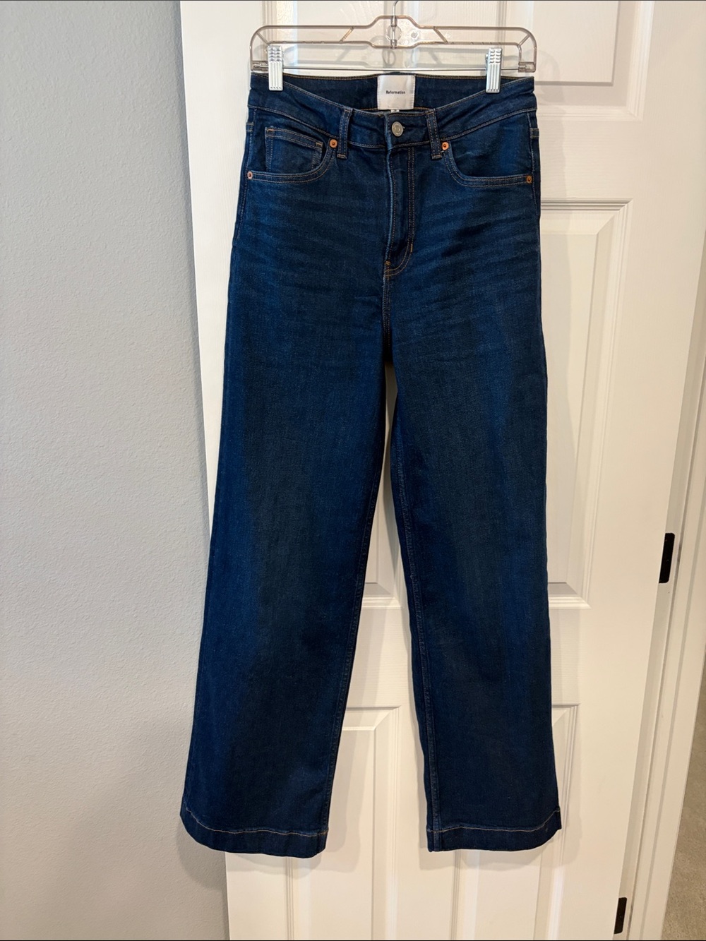 Reformation Bex Super Stretch High Rise Wide Leg Jeans - Picture 11 of 12